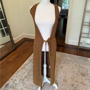 House of Harlow 1960 Gold Knit Cardigan